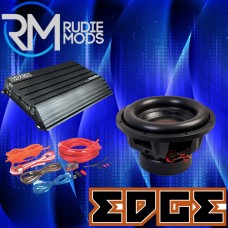 Edge Car Audio 12" SPL subwoofer + Edge 1500W RMS amplifier + 4g wiring kit